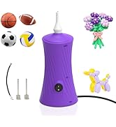 AXHJ Balloon Pump Electric Air Pumps for Long Balloons and Sport Ball, 2-in-1 Electric Air Balloo...
