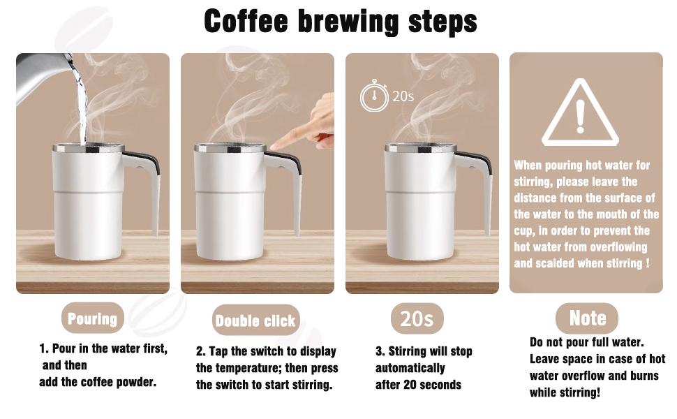 Self-stirring Coffee Mug