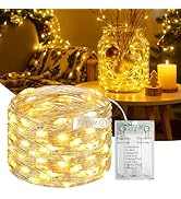 Fairdeer 16FT 50 LED Fairy Lights Battery Operated with Timer, 8 Modes USB Mini Twinkle Light, Sm...