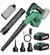 K I M O. Cordless Leaf Blower Vacuum Combo 4 in 1, 3 Nozzles &amp;3 Modes for Inflation &amp; Deflation, ...