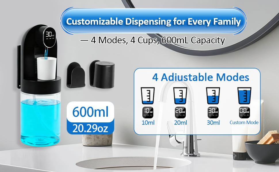 automatic mouthwash dispenser for bathroom