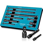 LIBRATON Wobble Extension Set, Socket Extensions Set, Ratchet Extensions 1/4", 3/8", 1/2", Cr-V, ...