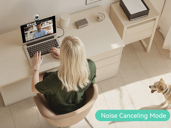 Noise Canceling Mode EMEET 4k webcam Piko