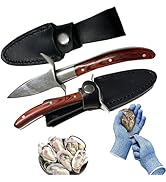 ELAORY Oyster Shucker, Oyster Shucking Knife for Oyster Clam Pearl Shell Shucking, 2 Set Oyster S...