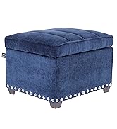Crew Caravel Storage Ottoman Chenille Midnight