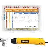 Amliber 320PCS Solder Stick Wire Connectors with Heat Gun 400W