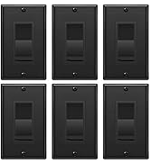 [6 Pack] BESTTEN Dimmer Switch, for Dimmable LED Light, CFL, Halogen and Incandescent Bulb, Singl...