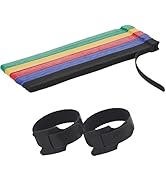NBTORCH 50 Pcs 10-Inch Heavy-Duty Self-Fastening Cable Ties - Durable, Reusable Straps for Wire O...