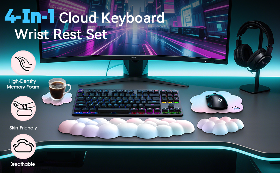 cloud keyboard wrist rest-1