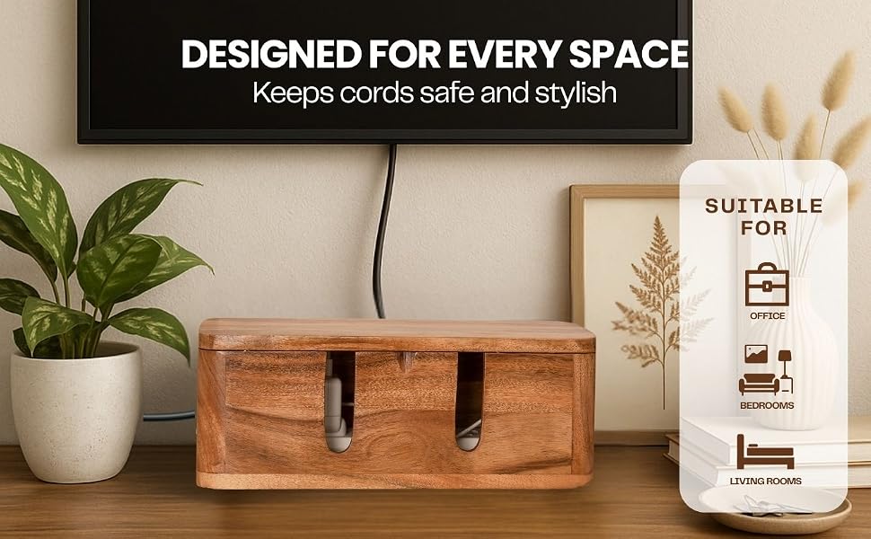 keeps cords safe and stylish
