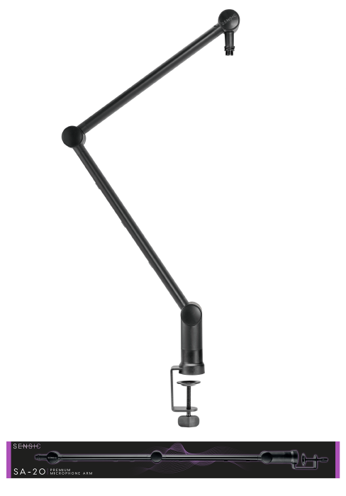 Sensic SA-20 premium microphone arm level up your workspace beacn mic arm elgato wave mic clip