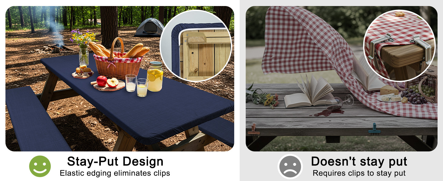 Picnic Table Cover with Bench Covers