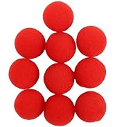 Jowxsx 10Pcs Red Sponge Balls Soft Magic Tool Sponge Balls,Lightweight Mini Street Classical Come...