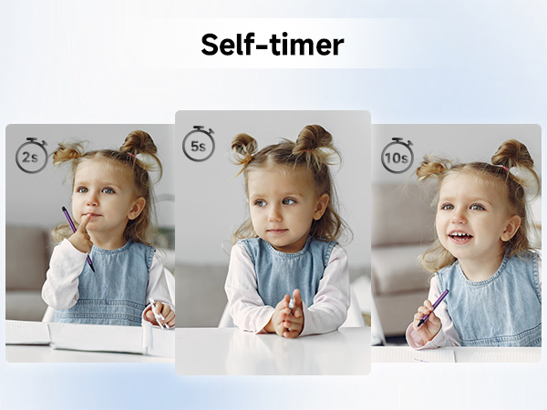 Self-timer 2s 5s 10s Digital Camera for Kids Gifts