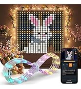 Linkind Smart Curtain Lights - APP Control, AI Pattern GIF Display, Works with Alexa Google Home,...