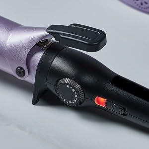 Precision heat control curling iron with high heat