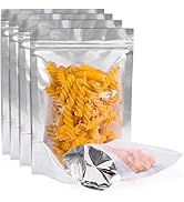Cloudslucky 30PCS 12"X16" Mylar Bags for Food Storage with Clear Front Window,Smell Proof Stand U...