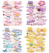 56 pcs Girl Hair Clips Fashion Girls Hair Accessories Toddler Girls Hair Accessory Rabbit/Flower/...