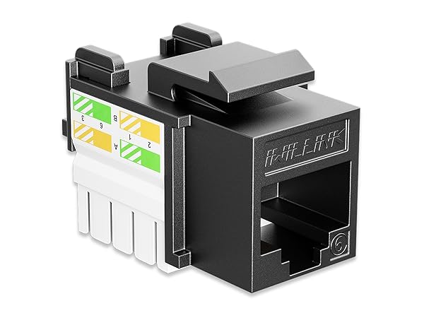 Iwillink Black CAT6 RJ45 keystone Jack