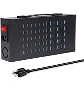 400W USB Charging Station, 60 Port USB C Charging Station for Multiple Device, Multi USB Desktop ...