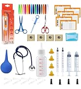 REDDOUDOU Puppy Kitten Whelping Kit, Whelping Kit with Feeding Nipple Bottle Stethoscope Scissors...