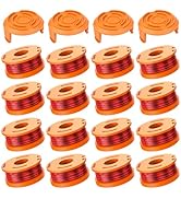 FUSHUI 20 Pack WA0010 String Trimmer Spool Line with Cap Head, 0.065" 160ft Weed Eater Spool Comp...