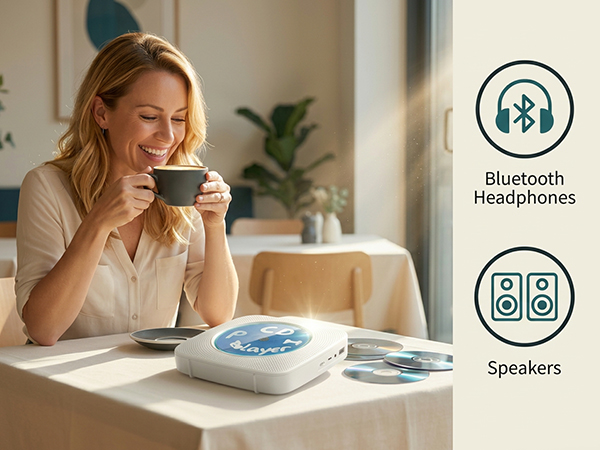 small cd player with speakers