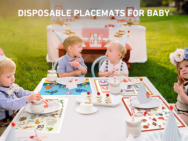 DISPOSABLE PLACEMATS FOR BABY