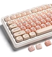 OHY PBT Keycaps, XVX Pink Jelly Foundation HOA Profile, 132-Key Cute Custom Keycaps (for Mechanic...