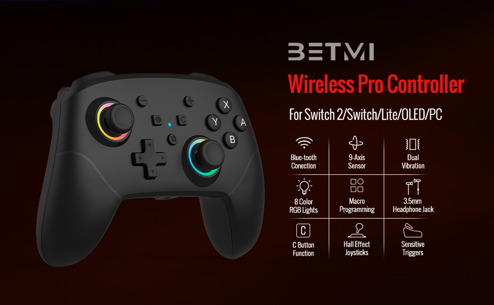 for switch 2 pro controller wireless