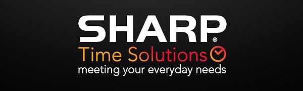 Sharp Alarm clocks digital clocks analog work from home clock