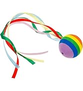 Car Antenna Ball, EVA Aerial Long Ribbon Rainbow Ball Car-Styling Vehicle Antenna Decoration Prof...