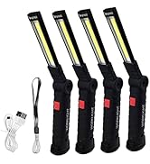 Working Light Portable, Rechargeable Work Lights with Magnetic Base Hanging Hook,360° Rotate 5 Mo...