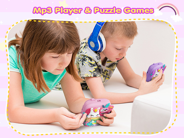 kids camera instant print toddler girls unicorn gifts digital toys ages 3 4 5 6 7 8 9 10 years olds