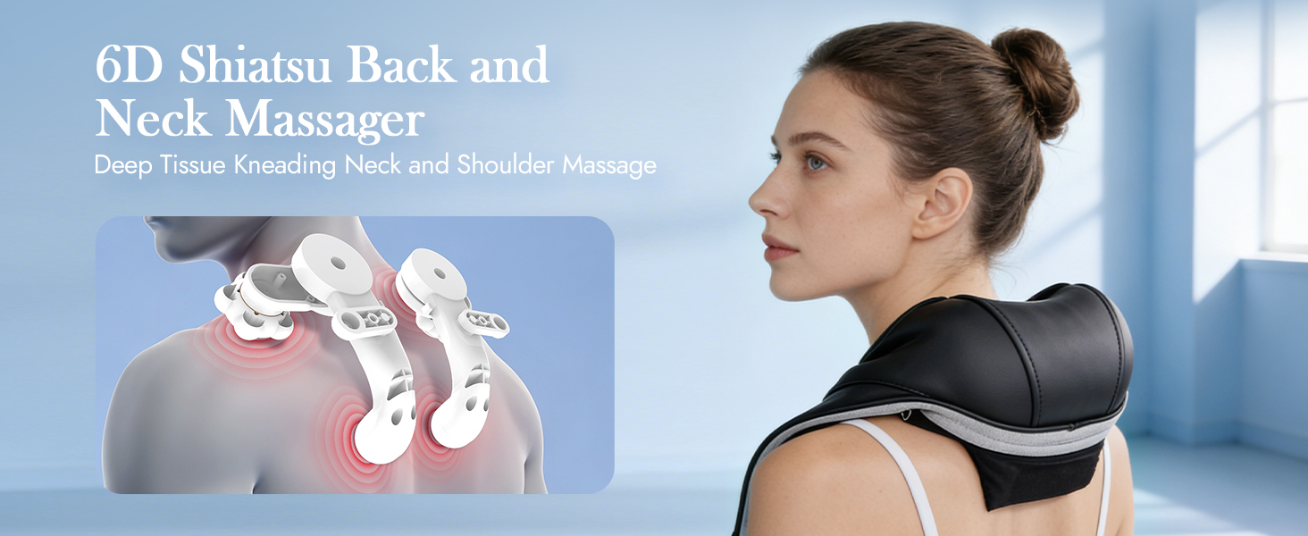 Cordless Neck and Shoulder Massager with Heat