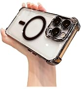 Uioeua for iPhone 14 Pro Case with Magnetic Ring Stand,[Compatible with MagSafe] Four Corners Air...