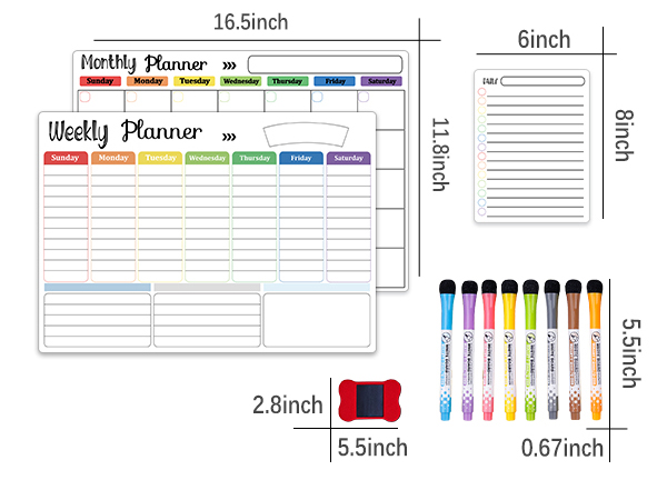 Magnetic Dry Erase Calendar
