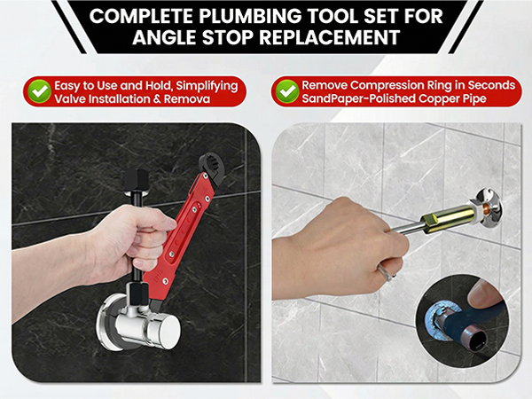 6 Pcs Plumbing Tools Kit