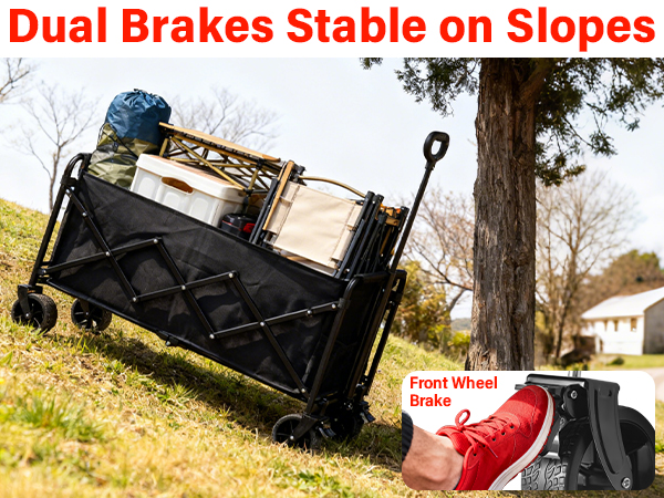 Collapsible Wagon with brakes