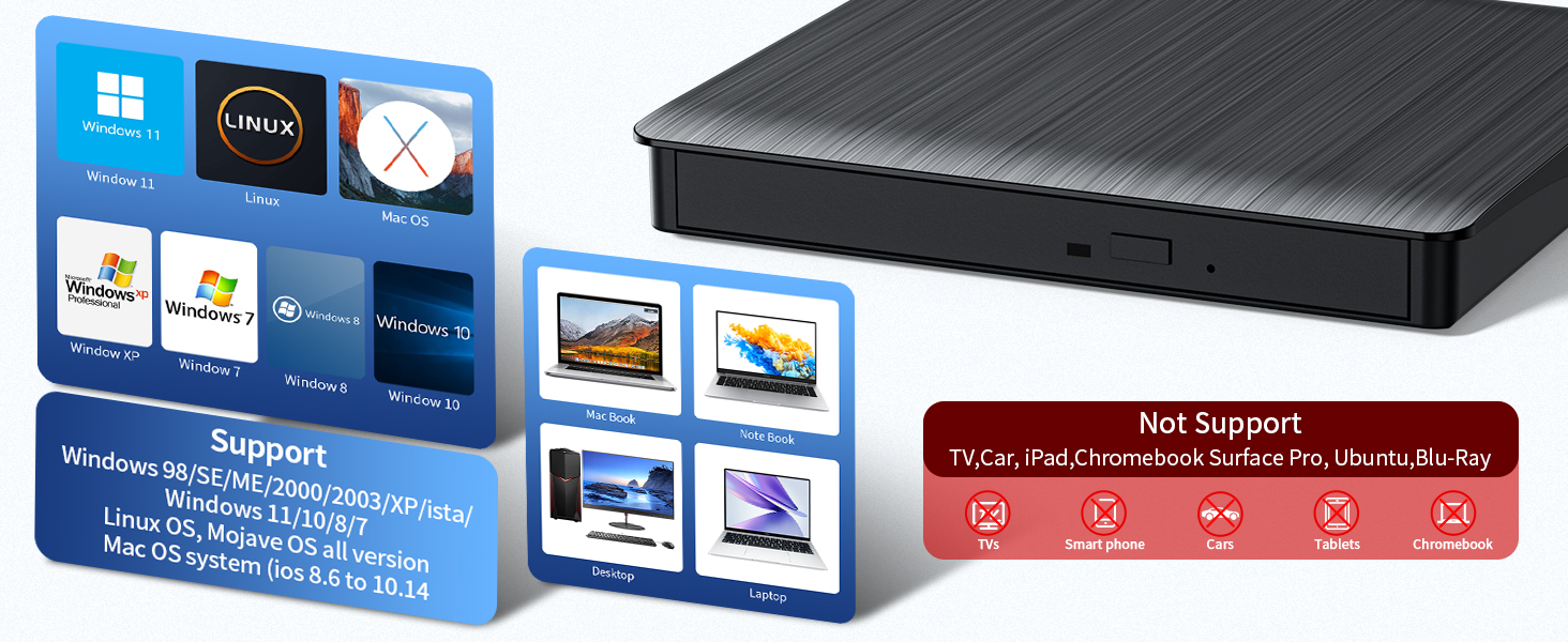 external cd/dvd drive for laptop