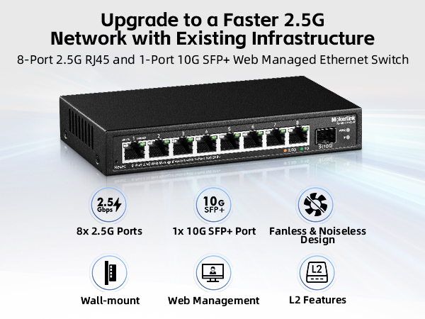 8-Port 2.5G Ethernet Switch