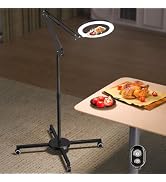 Ring Light Tripod for iPhone Overhead Camera Mount, LUXSURE Ring Light with Stand and Phone Holde...