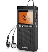 AM FM Portable Radio Personal Radio with Excellent Reception Battery Operated by 2 AAA Batteries ...