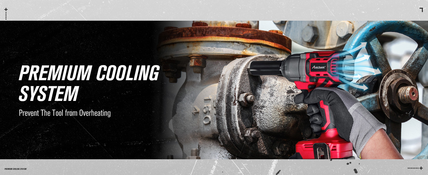 impact gun with cooling system
