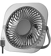 Antarctic Star Ultra-Thin USB Desk Fan, Personal Portable Desktop Cooling Fan with 3 Speeds &amp; Nig...