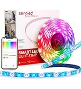 Sengled Smart Bluetooth Mesh LED Multicolor Light Strip, 5M (16.4ft), Works with Echo and ...