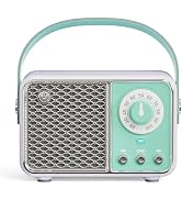LUKADER Retro Bluetooth Speaker, Vintage Decor, Wireless Portable Mini Bluetooth Speaker, Small C...