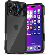 Bordsek for iPhone 16 Pro Max Case with Camera Cover, 16 Pro Max Rugged CASE Camera Cover Slide, ...