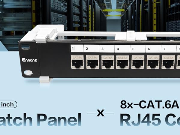 8 port keystone patch panel