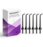6 Pack Classic Jet Tips Replacement for goldant AOW03 Water Flosser, Standard Nozzles Replacement...